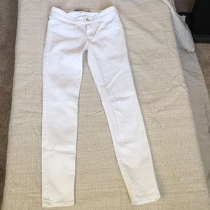 Hollister white stretch denim jeans 25x29